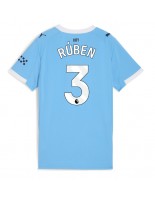 Manchester City Ruben Dias #3 Hjemmedrakt Dame 2025-26 Korte ermer